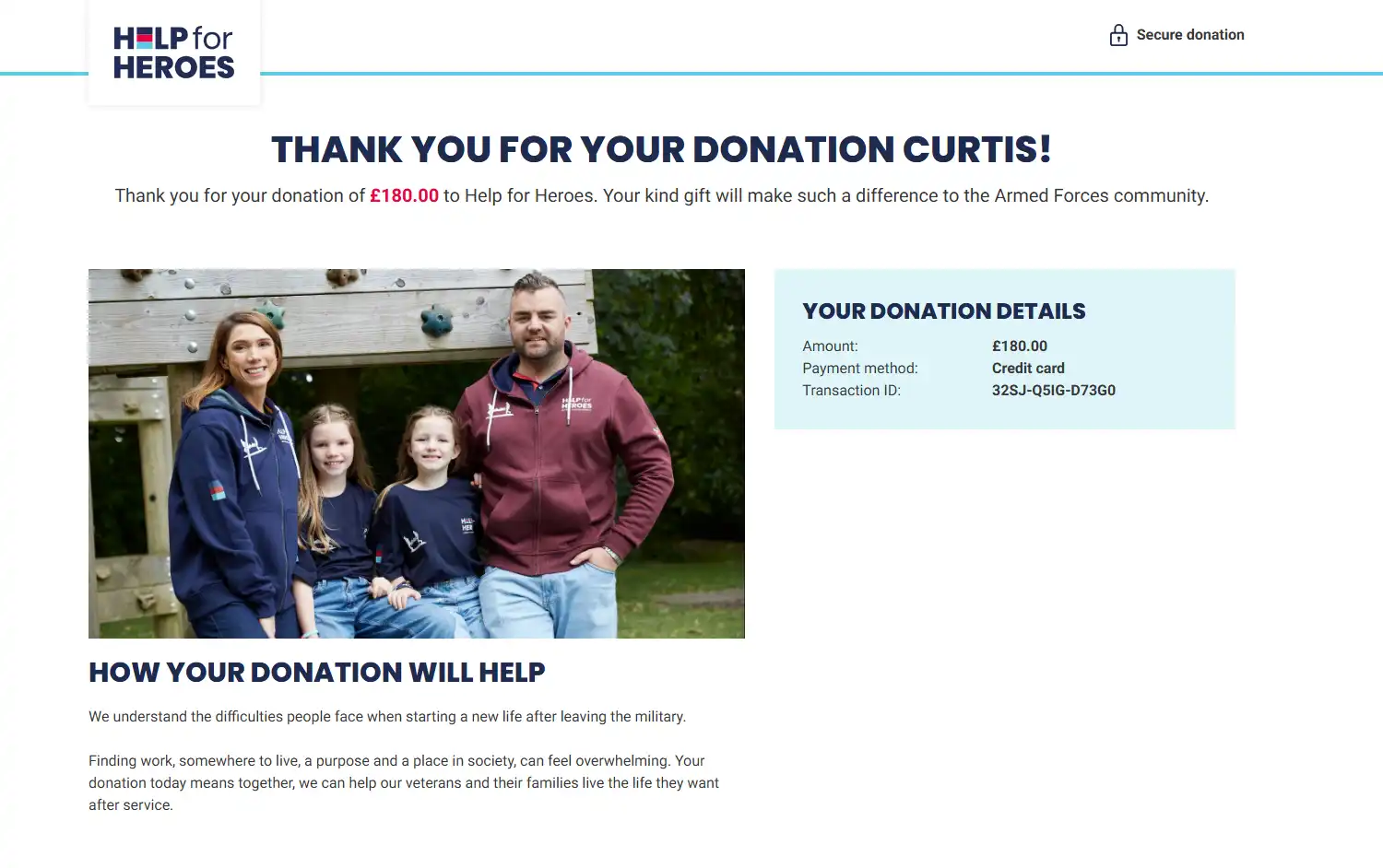 Donation Proof #1