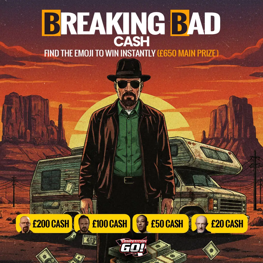 BREAKING BAD CASH  - FIND THE EMOJI TO WIN INSTANTLY (£650 MAIN PRIZE)