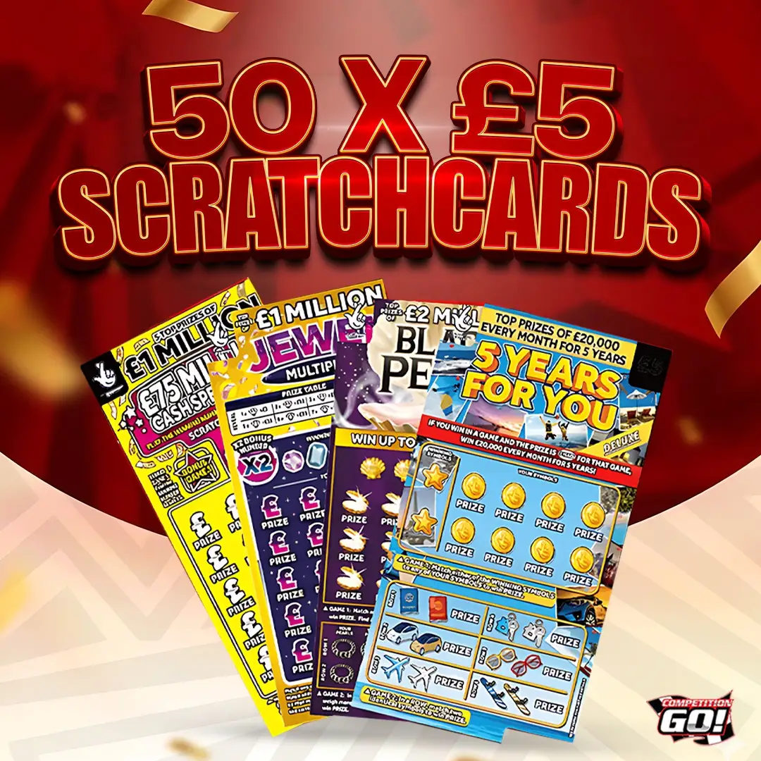 50 X £5 SCRATCHCARDS