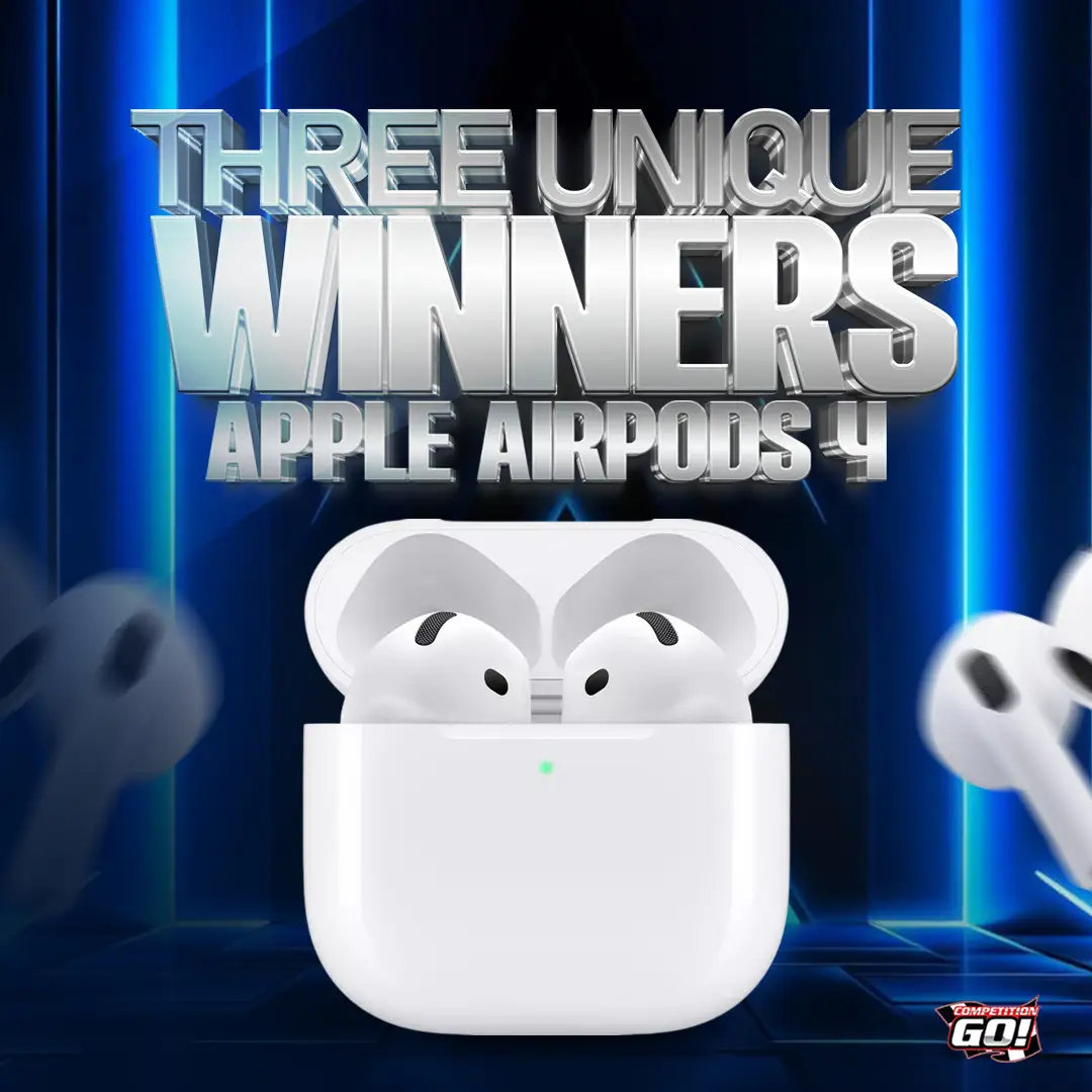 THREE UNIQUE WINNERS: APPLE AIRPODS 4