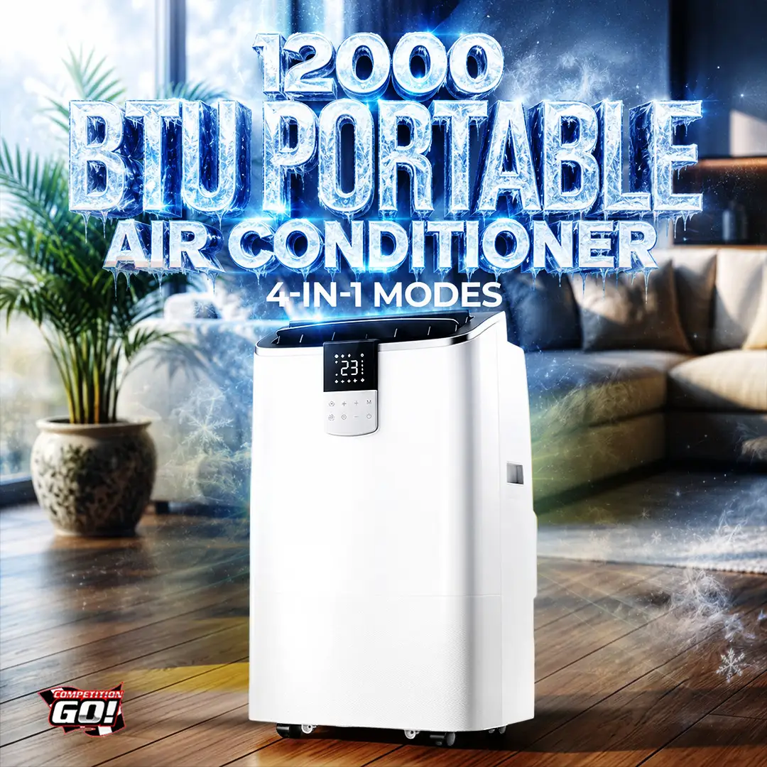 12000 BTU PORTABLE AIR CONDITIONER, 4-IN-1 MODES