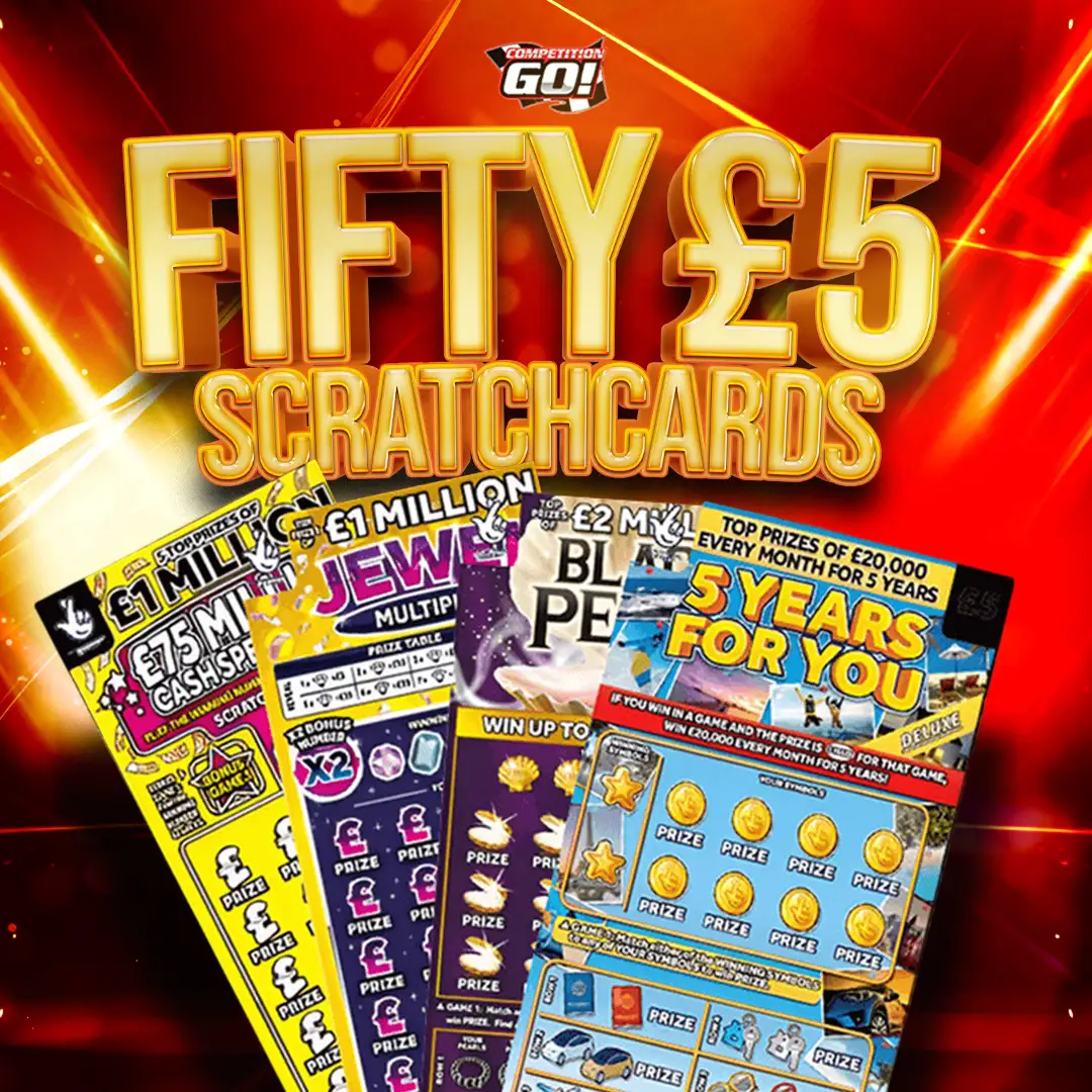 50 X £5 SCRATCHCARDS
