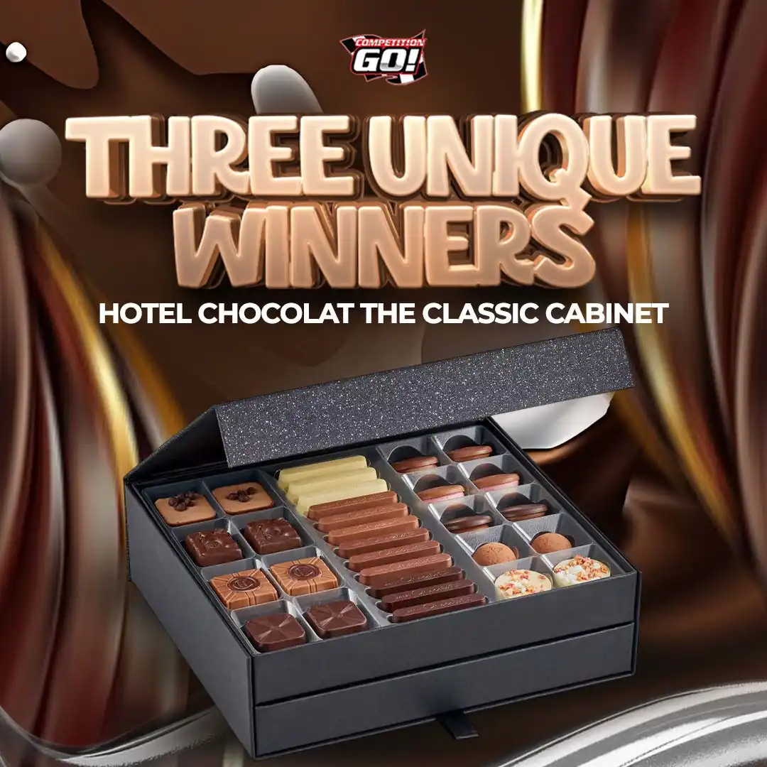 THREE UNIQUE WINNERS: HOTEL CHOCOLAT THE CLASSIC CABINET