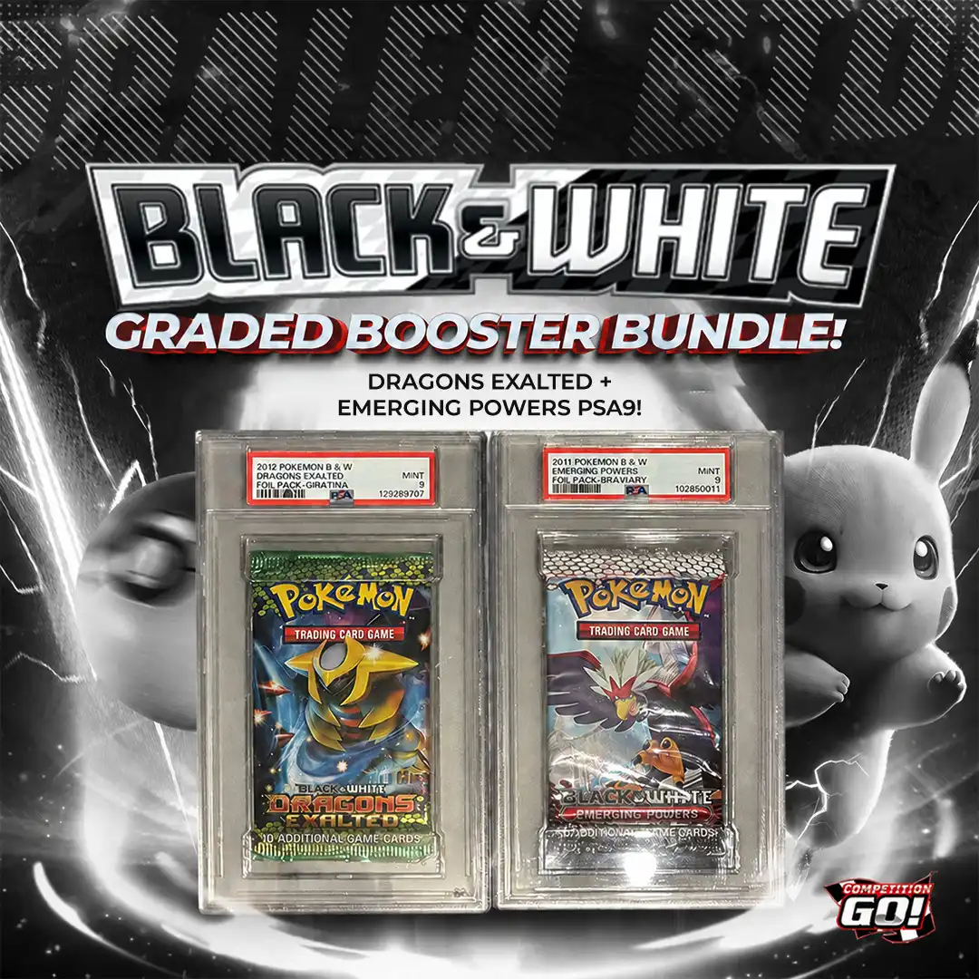 BLACK & WHITE GRADED BOOSTER BUNDLE! - DRAGONS EXALTED + EMERGING POWERS PSA9!