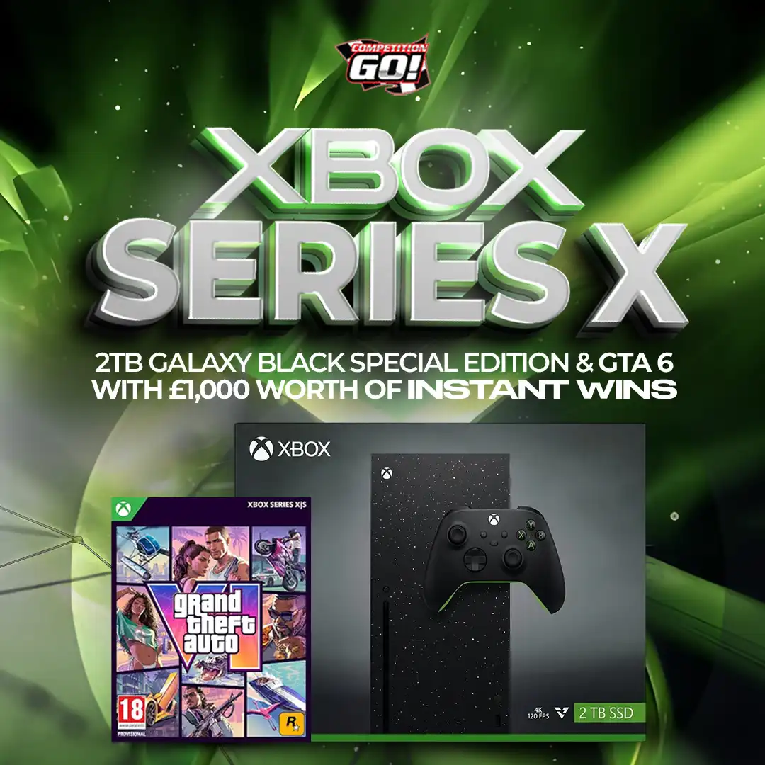 XBOX SERIES X 2TB GALAXY BLACK SPECIAL EDITION & GTA 6 WITH £1,000 WORTH OF INSTANT WINS