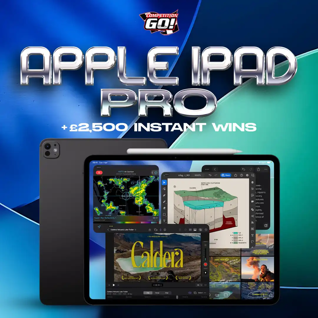 APPLE IPAD PRO + £2,500 INSTANT WINS