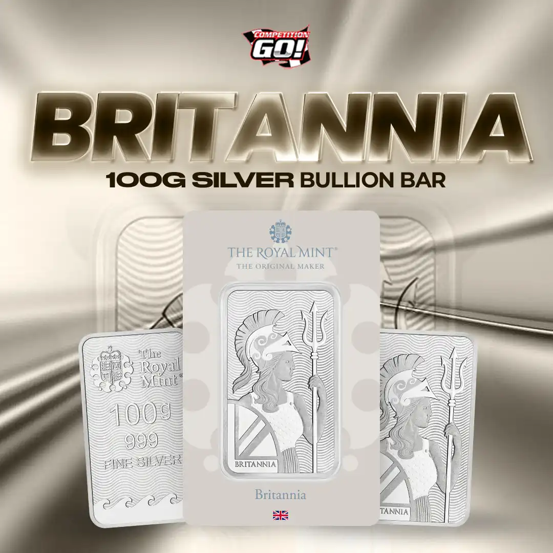 BRITANNIA 100G SILVER BULLION BAR