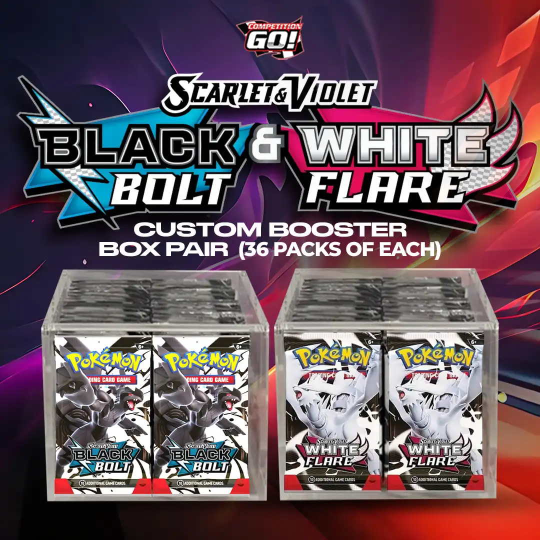 BLACK BOLT & WHITE FLARE CUSTOM BOOSTER BOX PAIR (36 PACKS OF EACH)