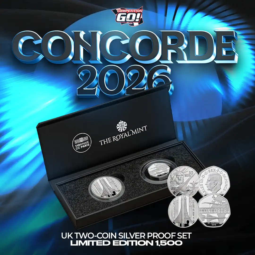 CONCORDE 2026 UK TWO-COIN SILVER PROOF SET LIMITED EDITION 1,500