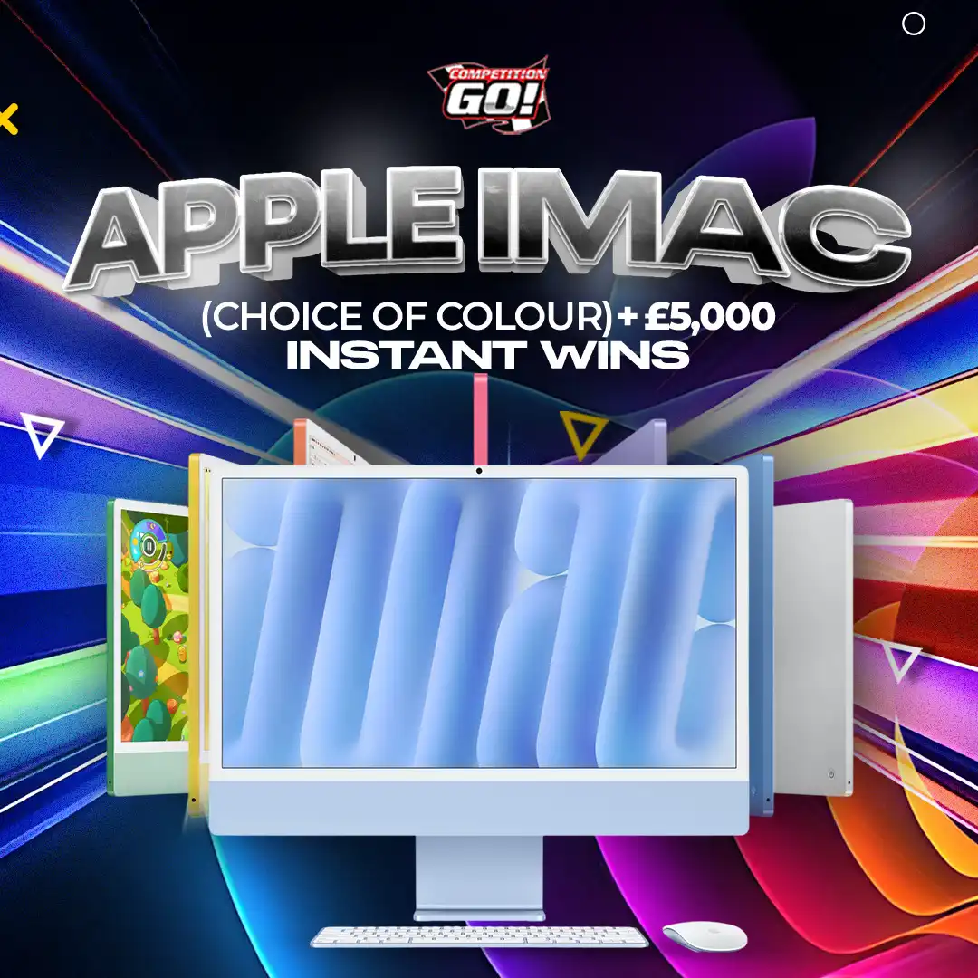 APPLE IMAC (CHOICE OF COLOUR) + £5,000 INSTANT WINS