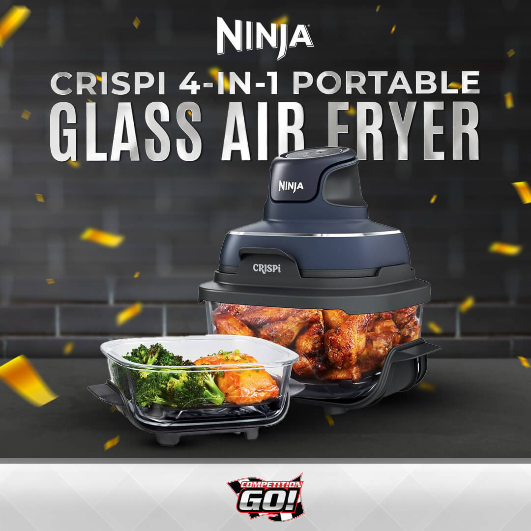 WED MINI-DRAW: NINJA CRISPI 4-IN-1 PORTABLE GLASS AIR FRYER (NEW RELEASE)