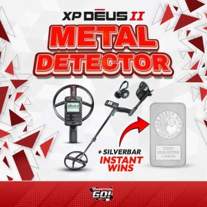 XP DEUS II METAL DETECTOR + 1O SILVER BAR INSTANT WINS!