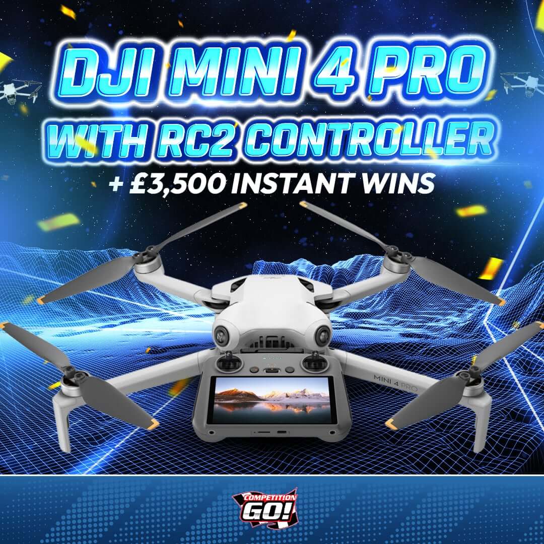 DJI MINI 4 PRO WITH RC2 CONTROLLER + £3,500 INSTANT WINS