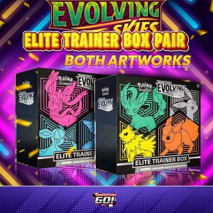 EVOLVING SKIES – ELITE TRAINER BOX PAIR – BOTH ARTWORKS