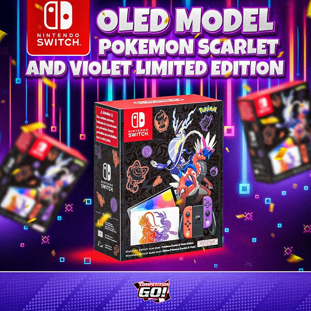 WED MINI-DRAW: *LIMITED EDITION* NINTENDO SWITCH OLED MODEL POKEMON SCARLET AND VIOLET!