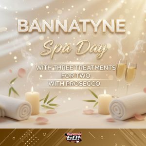 WED MINI-DRAW: BANNATYNE SPA DAY WITH THREE TREATMENTS FOR TWO WITH PROSECCO